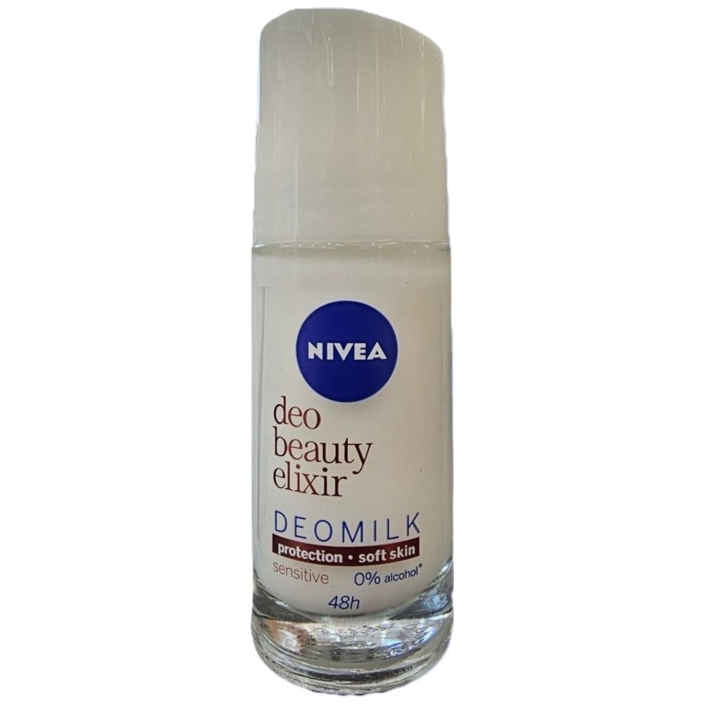 Deo Beauty Elixir Deomilk by Nivea for Women - Antiperspirant Roll-On, 50 ml