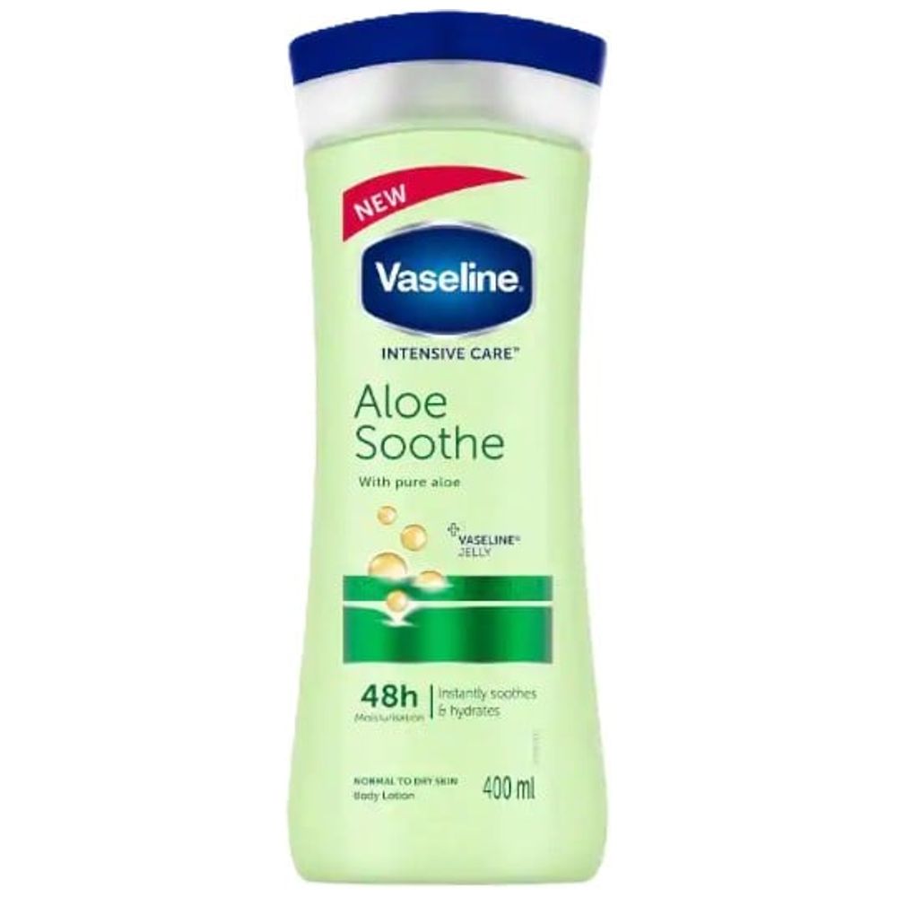 Vaseline Intensive Care Aloe Vera Body Lotion - Deeply moisturizes and soothes the skin, 400 ml