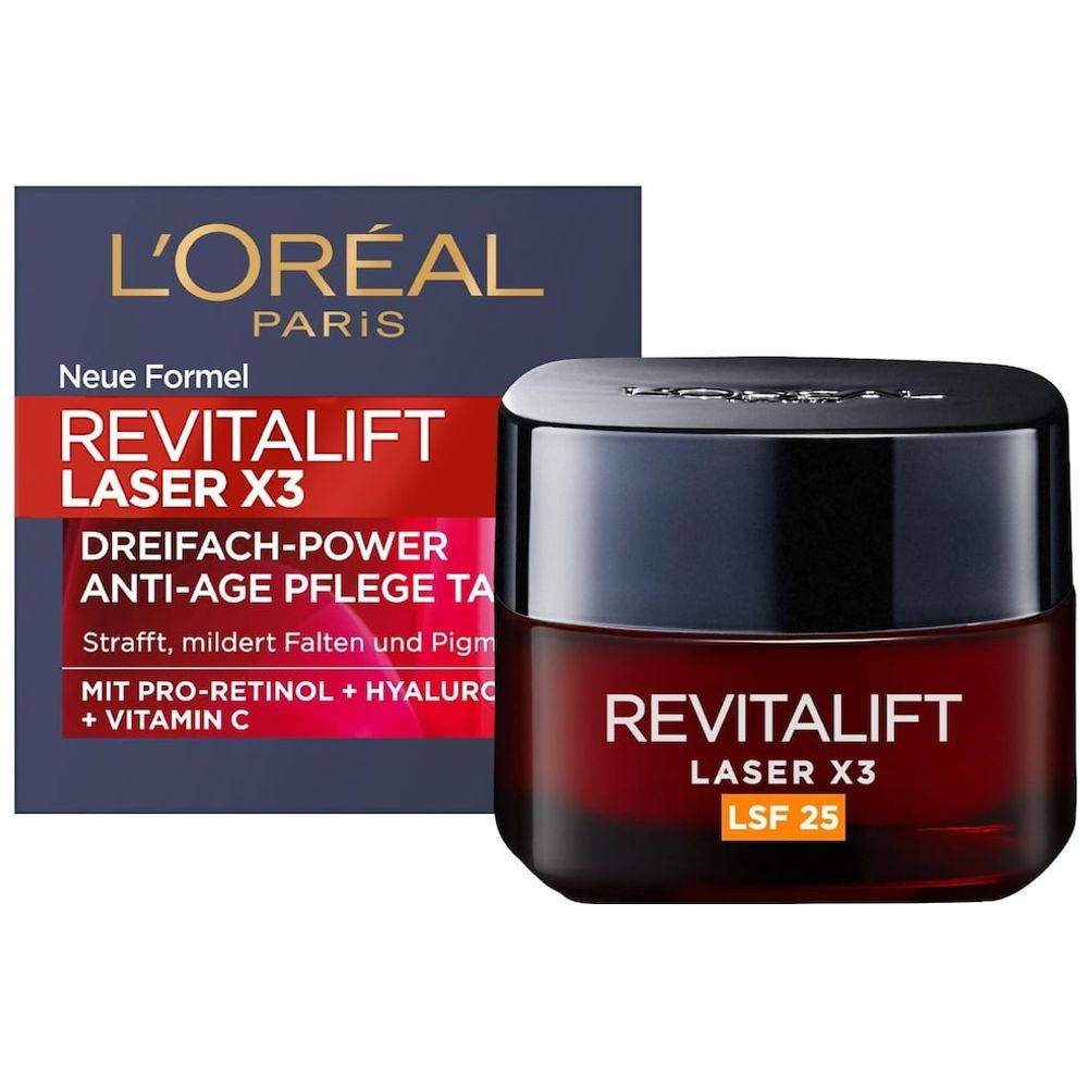 L'Oréal Paris Revitalift Laser X3 Day Cream - SPF 25 anti-aging, 50 ml