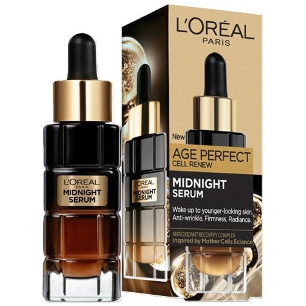 L'Oreal Paris Age Perfect Cell Renew Midnight - مصل الوجه المضاد للشيخوخة، 30 مل