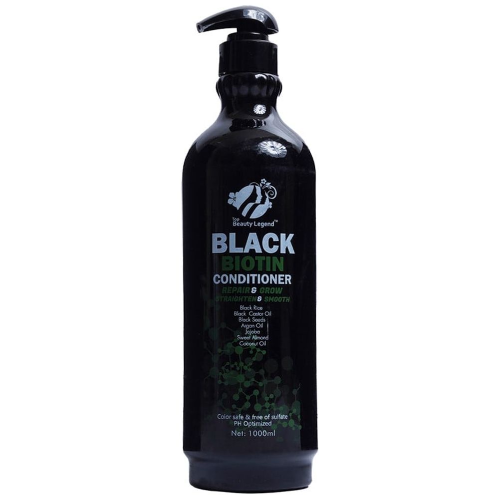 Beauty Legend Black Biotin Conditioner - Maintains Hair Color and Repairs Damaged Hair, 1000 ml