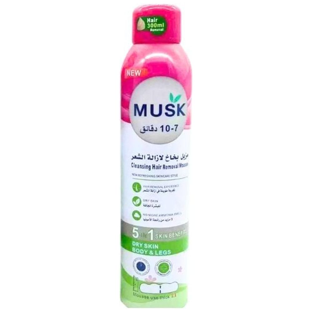 MUSK Hair Removal Spray - removes hair easily for smooth skin, 300 ml 300 ml