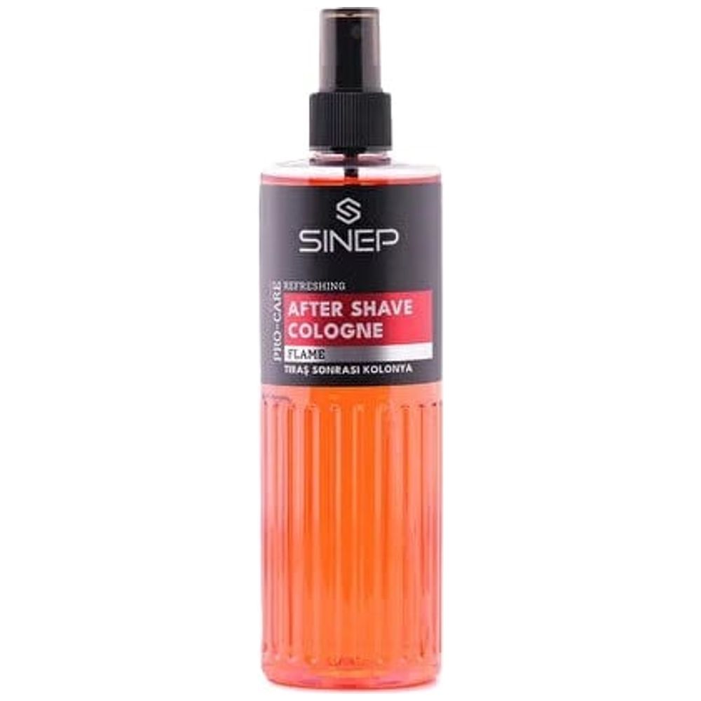 SINEP Flame After Shave Cologne - soothes skin with a warm refreshing scent, 400 ml