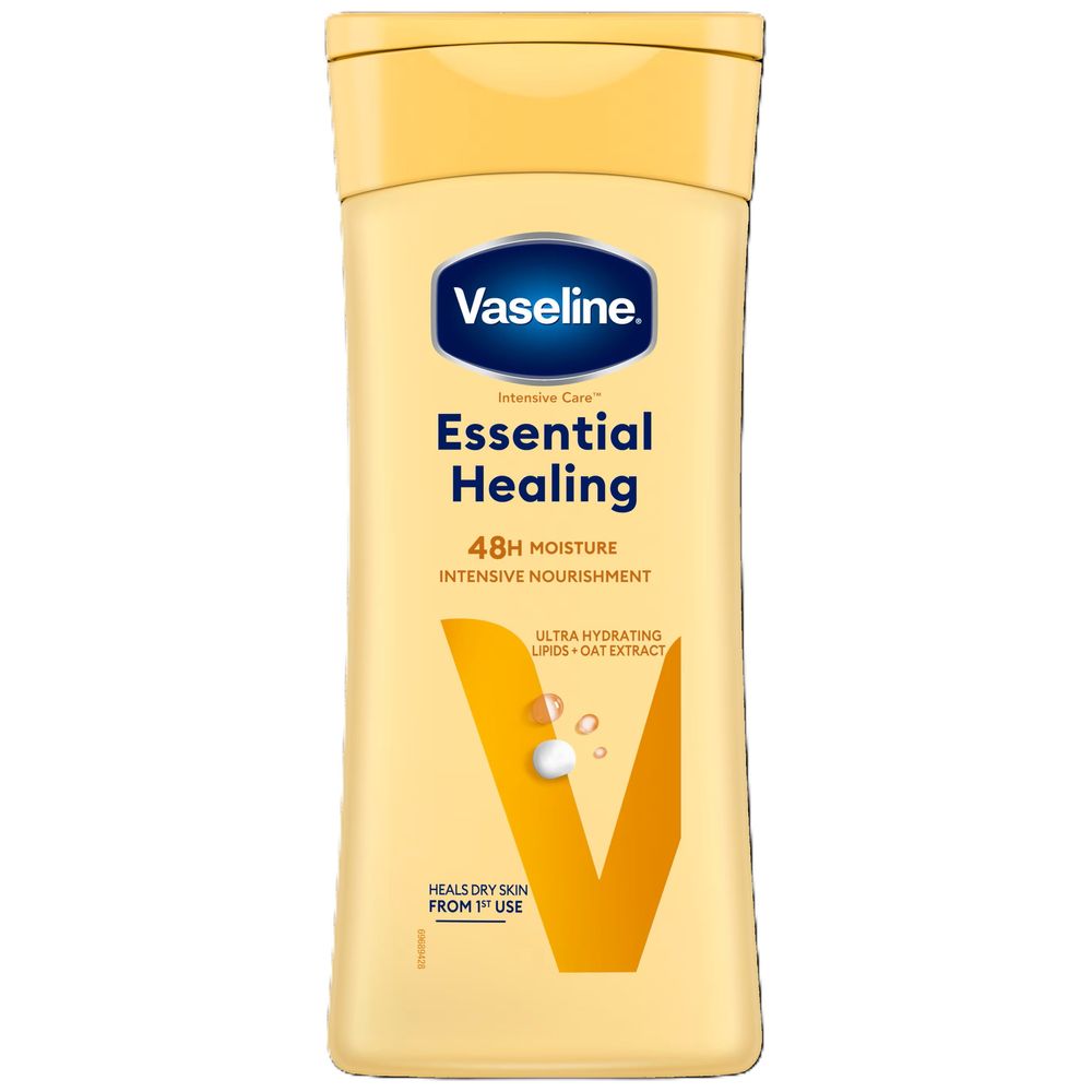 Vaseline Intensive Care Essential Healing Lotion - Deeply moisturizes dry skin and adds softness and radiance, 200 ml
