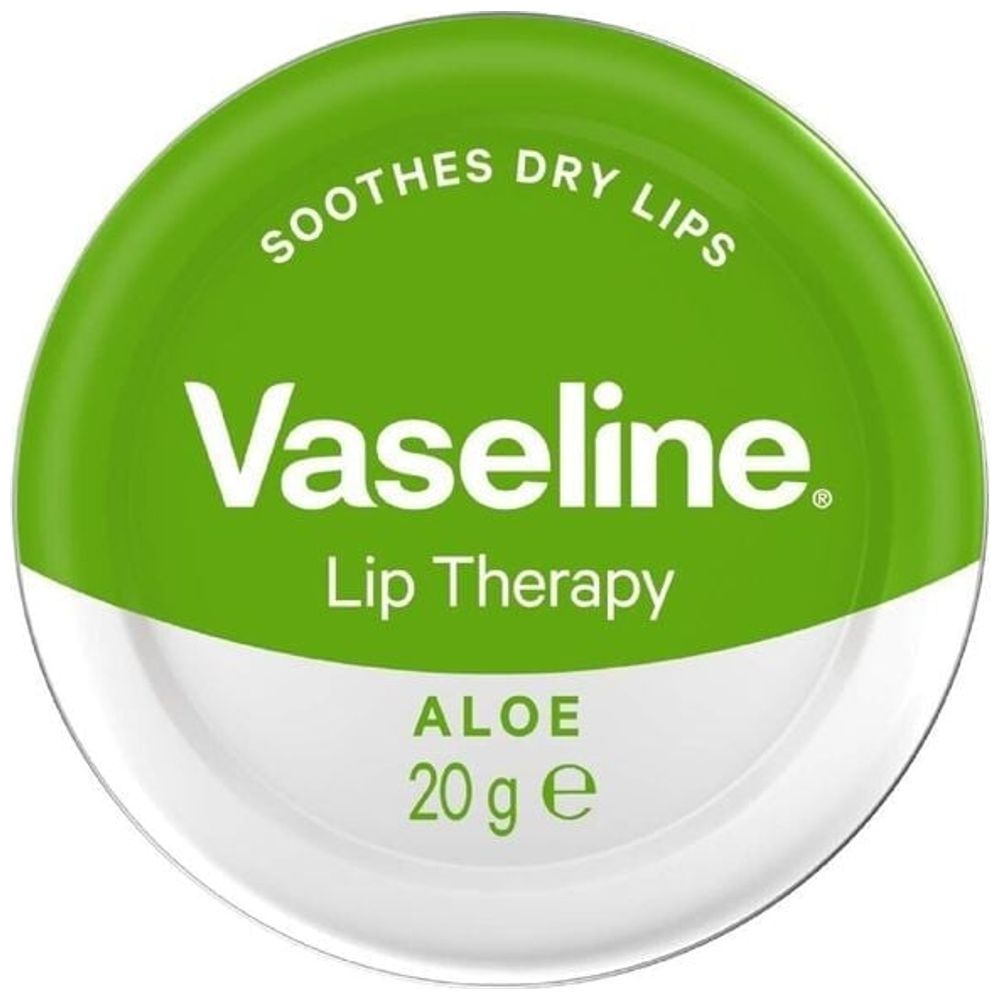 Vaseline Lip Therapy Aloe Vera Lip Balm - Moisturizes and soothes dry, chapped lips, 20 g