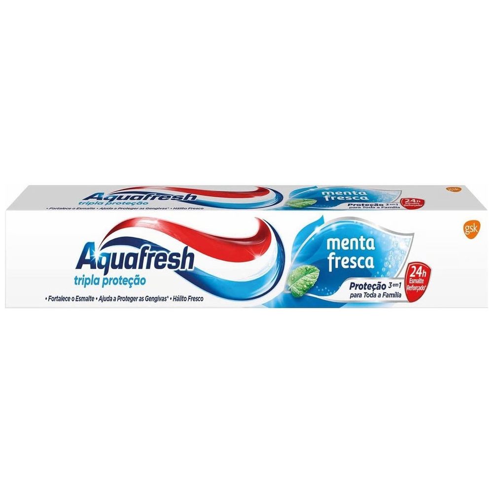 Aquafresh Triple Protection Fresh Mint Toothpaste - strengthens teeth, supports healthy gums, 75 ml