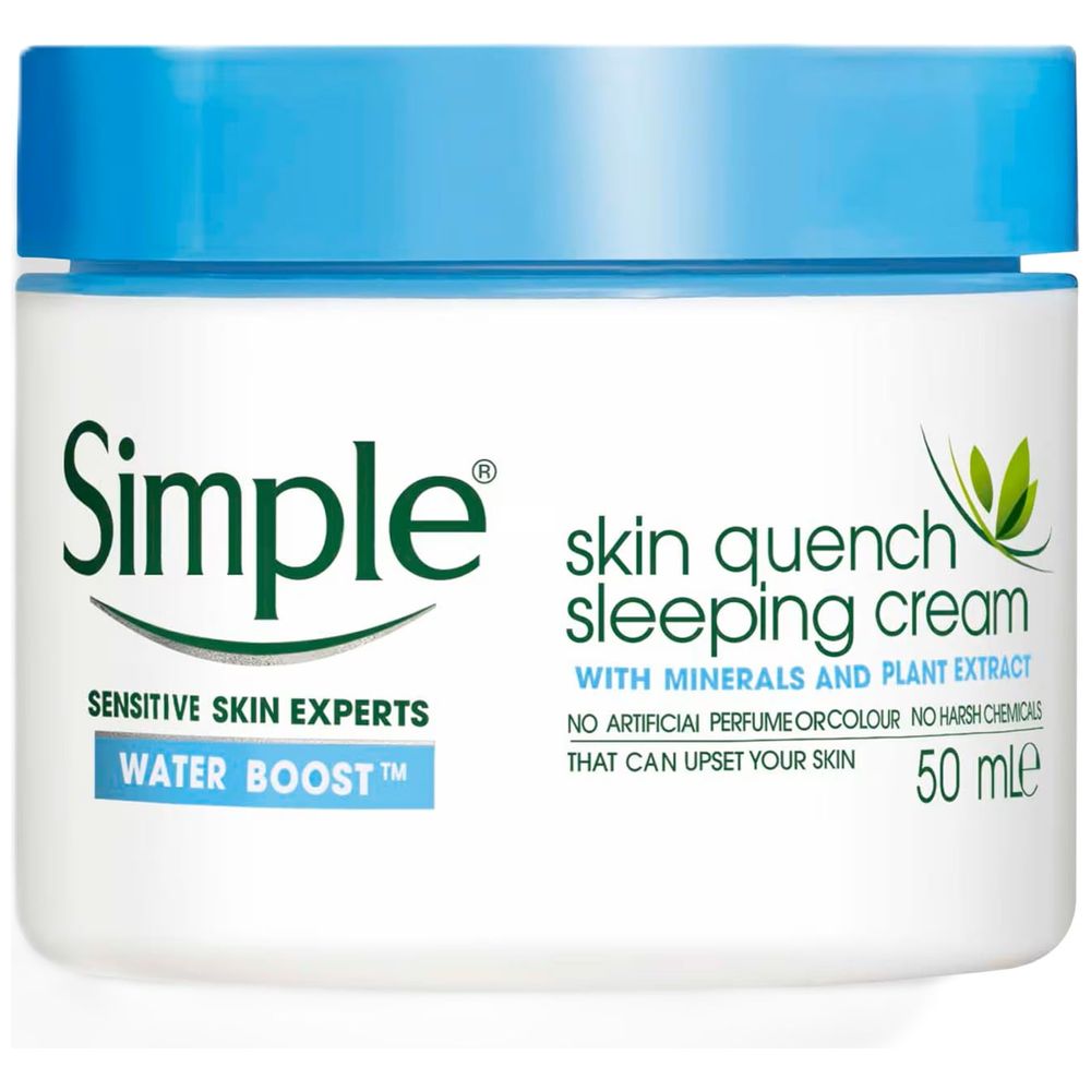 Simple Water Boost Night Cream - hydrates and refreshes skin overnight, 50 ml