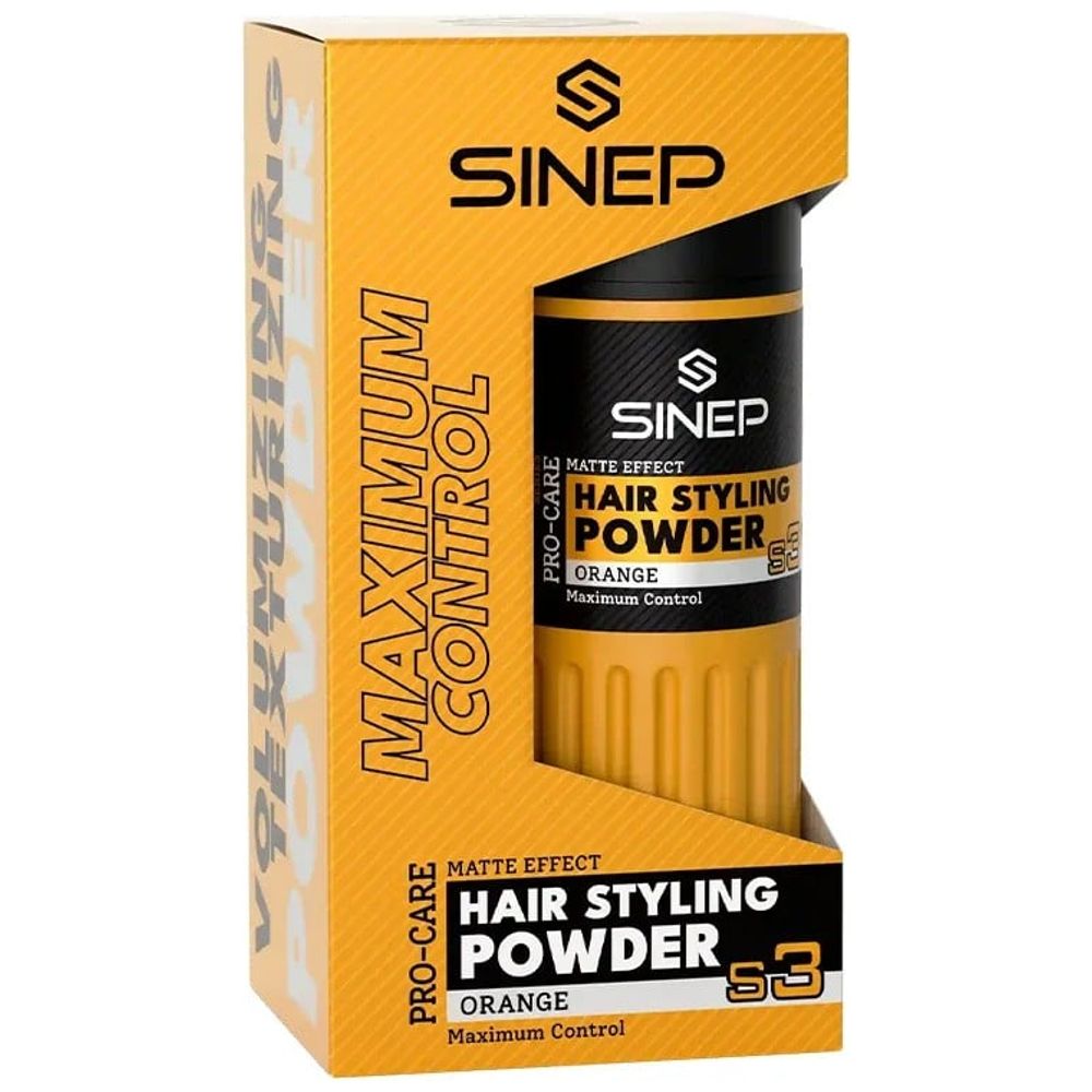 Sinep S3 Hair Styling Powder - adds volume with a natural matte finish, 20 g