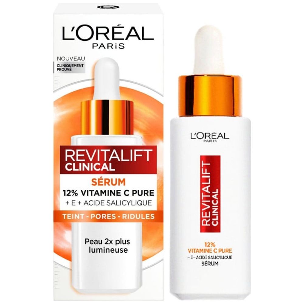 L'Oréal Paris Revitalift Clinical مصل فيتامين C 12% - يضيء البشرة ويعزز الإشراق، 30 مل