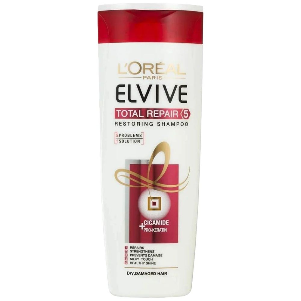 LOreal Paris Elvive Total Repair 5 Restoring Shampoo - Repairs and strengthens dry, damaged hair, 500 ml