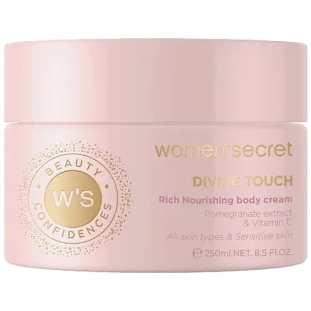 Women Secret Divine Touch Body Cream - Nourishes and hydrates skin, leaving it soft and delicately scented, 250 ml