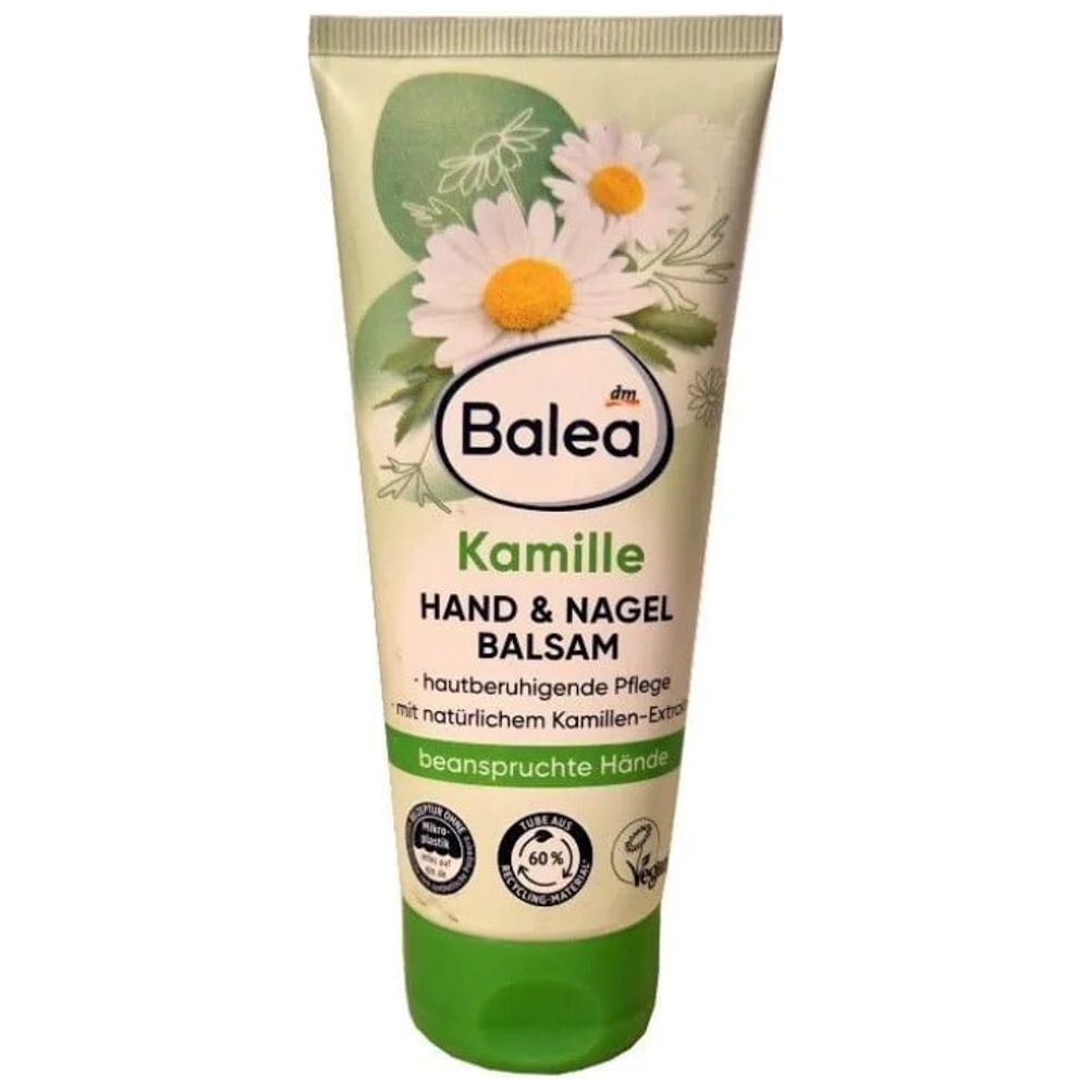 Balea Kamille Hand & Nail Balsam - Soothing Care for Stressed Hands, 100 ml