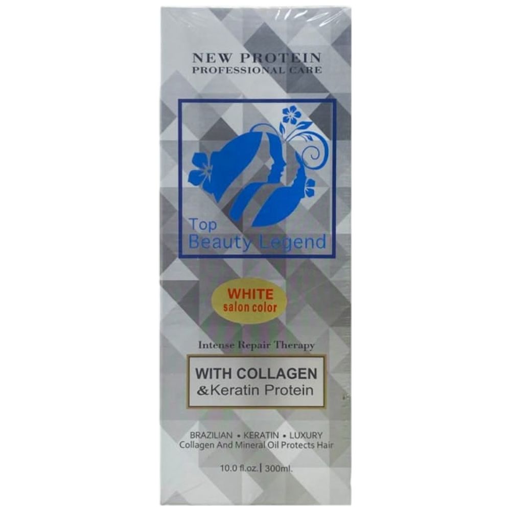 Beauty Legend New Protein Keratin White - Treats & Repairs Damaged, Dry, Dull Hair, 300 ml