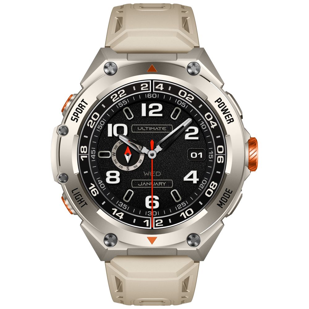 Master Master G1 Smartwatch - 1.43-inch AMOLED - LED flashlight - 550mAh battery that lasts up to 5 days - 5ATM water resistance - Titanium 1.43-inch