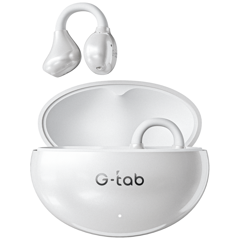 G-Tab Clip 3 In-Ear Bluetooth Headphones - Bluetooth 6.0, HD Sound, Touch Control - White – 22,000 IQD Iraq