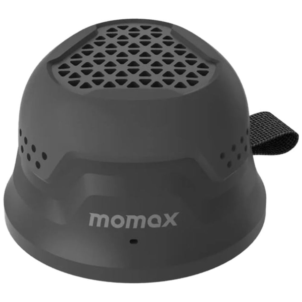 Momax Momax Portable Bluetooth Speaker - Magnetic Mount - TWS Technology - IPX6 Waterproof - 12 Hour Battery Life - Black 12 Hour
