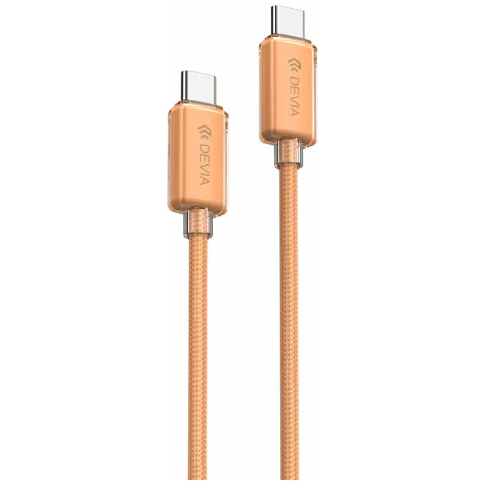 Devia USB-C to USB-C Cable - 60W - 1.5m - Orange 60W, 1.5m – 19,000 IQD Iraq