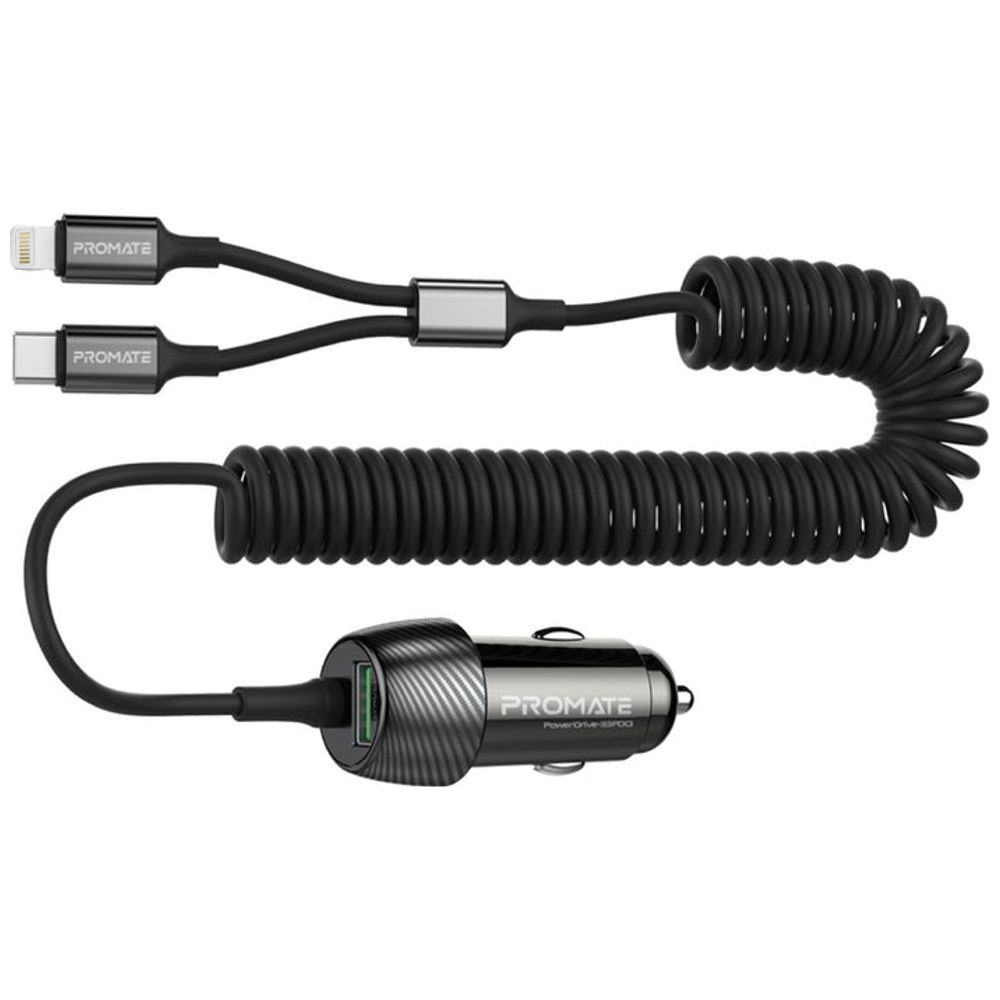 Promate Promate Car Charger - 33W - Black 33W – 25,000 IQD Iraq