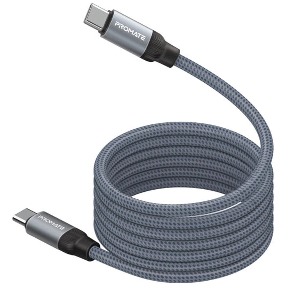 Promate Promate USB-C to USB-C Charging Cable - 60W - 1.2m - Gray 60W, 1.2m – 18,000 IQD Iraq