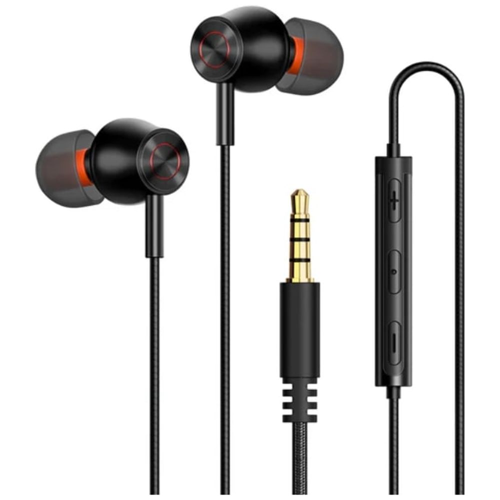 Mcdodo McDodo In-Ear Headphones - Wired DC3.5 - 3.5mm Jack - Built-in Microphone - Noise Reduction - Black