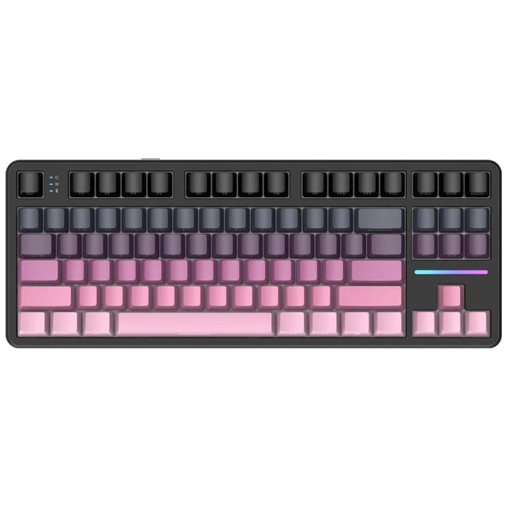 ATTACK SHARK Attack Shark X87 Mechanical Keyboard - 3-mode - Blueberry Linear Switches - Hot-Swap Interchangeable - 4000mAh Battery - RGB Lighting - PBT Keycaps 4000mAh