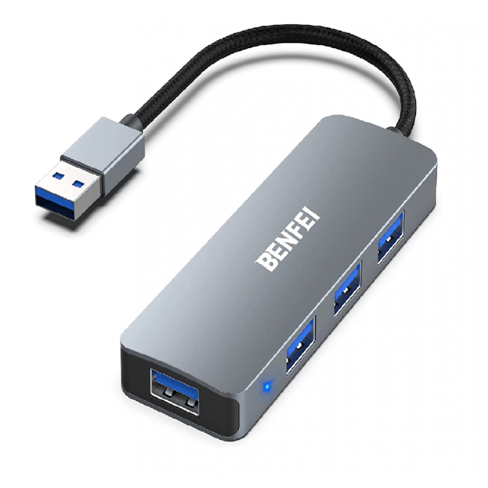 Benfe USB Hub - 4 Ports - Gray – 14,250 IQD Iraq