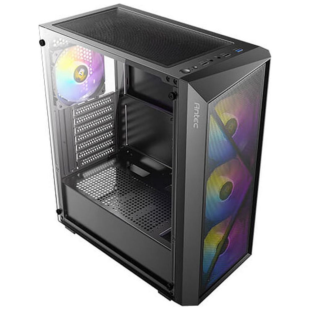 ANTEC computer case - 4mm tempered glass - 4 x 120mm fans - Supports ATX/Micro-ATX/Mini-ITX, USB 3.0/2.0 ports and HD audio 4mm tempered glass, 4 x 120mm fans, ATX/Micro-ATX/Mini-ITX, USB 3.0/2.0, HD audio – 77,000 IQD Iraq