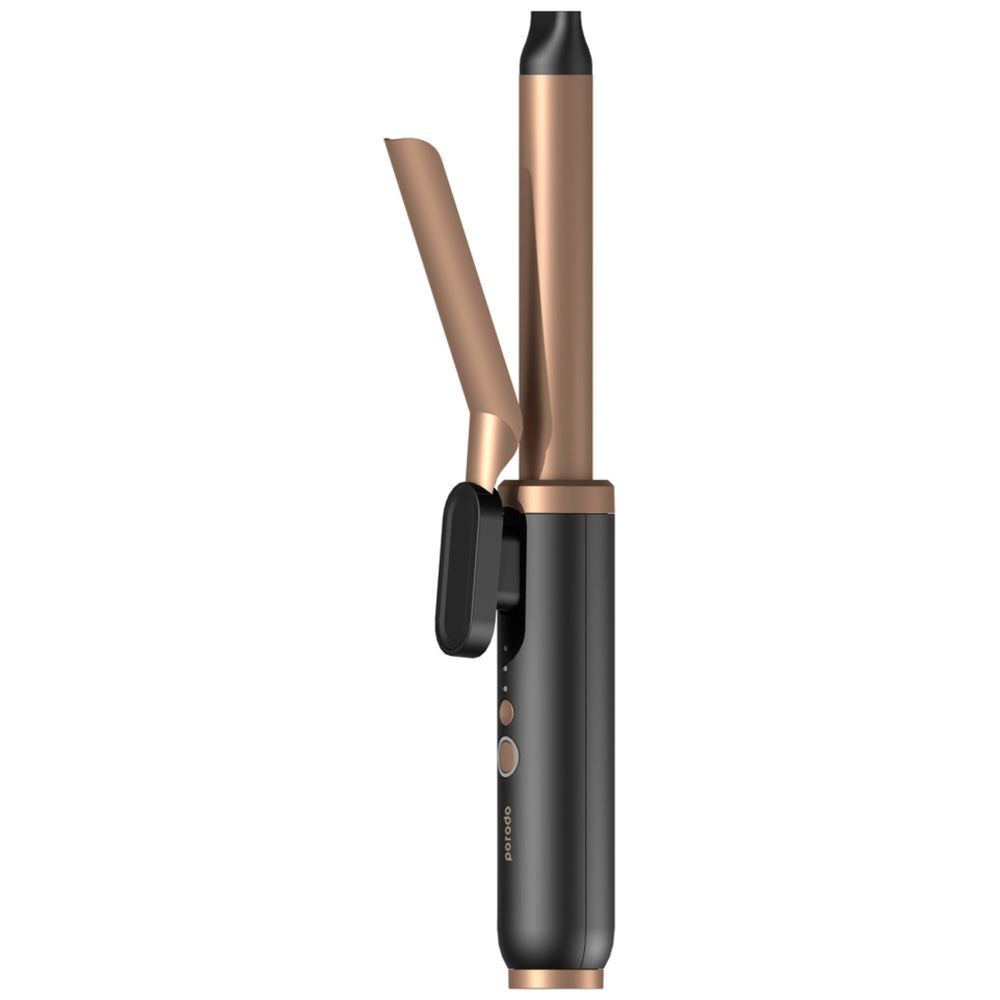 Porodo Lifestyle مكواة تجعيد شعر لاسلكية - بطارية 4000mAh - حجم 22mm - أسود