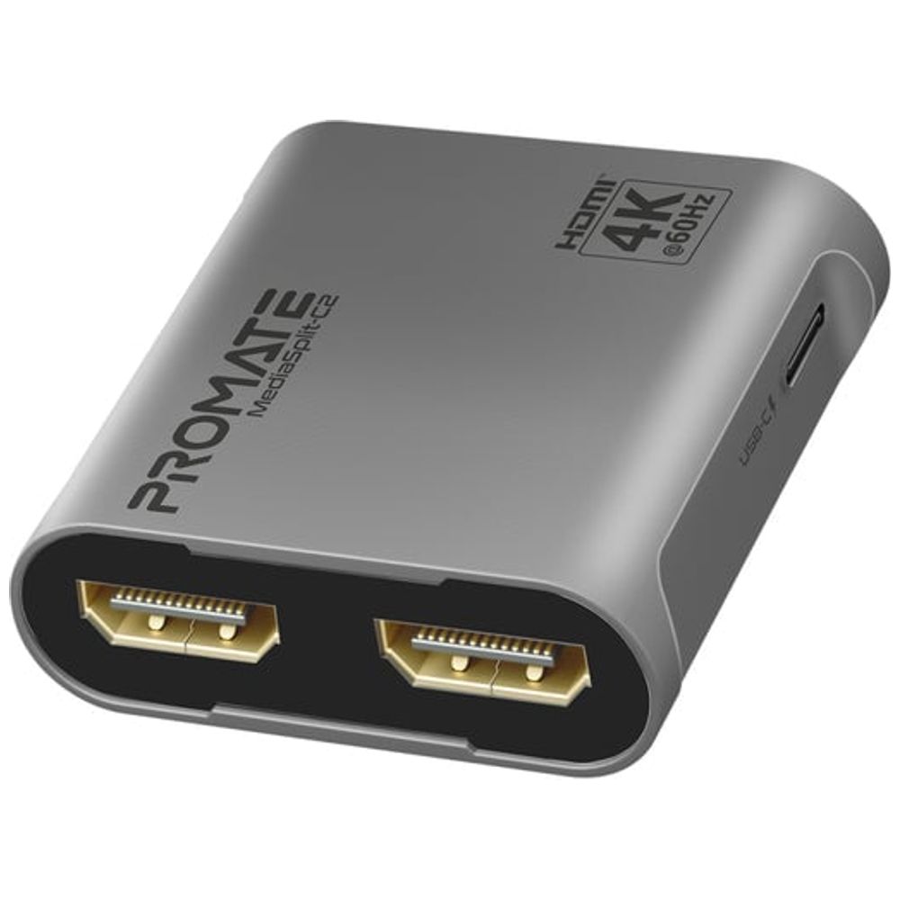 Promate Promate HDMI Splitter - 60Hz - 4K - Black 60Hz, 4K