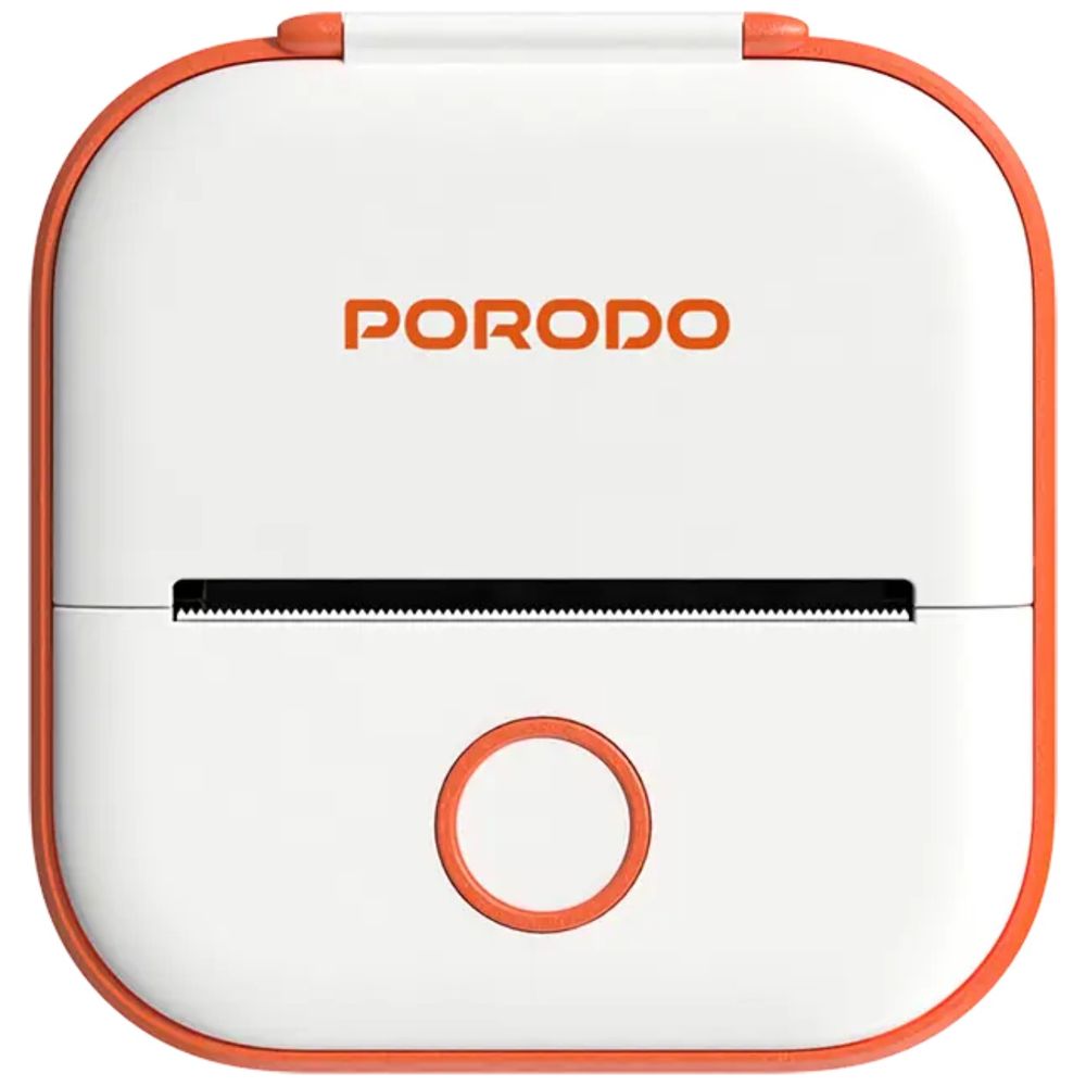 Porodo Lifestyle Smart Portable Thermal Printer - 203dpi Resolution - 1000mAh Battery - Orange 203dpi – 47,000 IQD Iraq