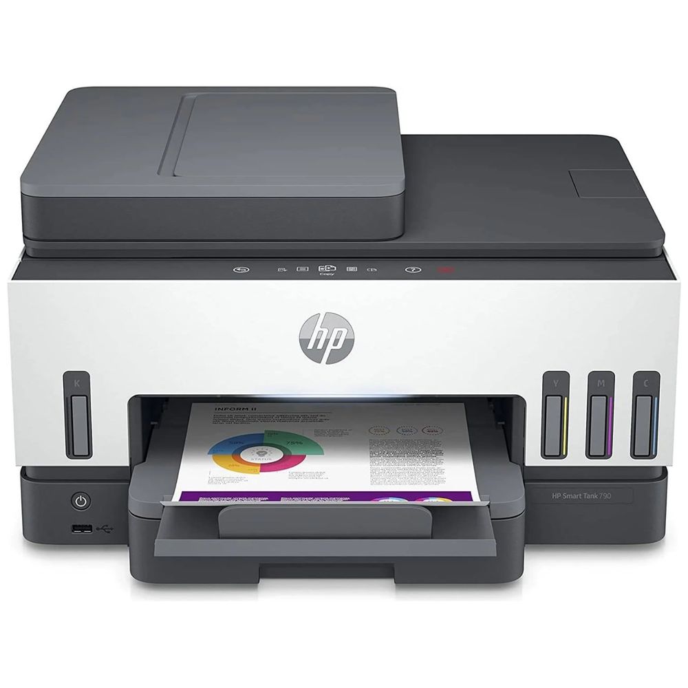 HP HP Smart Tank 790 All-in-One Color Printer - Touch Panel - Duplex Printing - 23PPM Speed ​​- White 23 ppm – 490,000 IQD Iraq