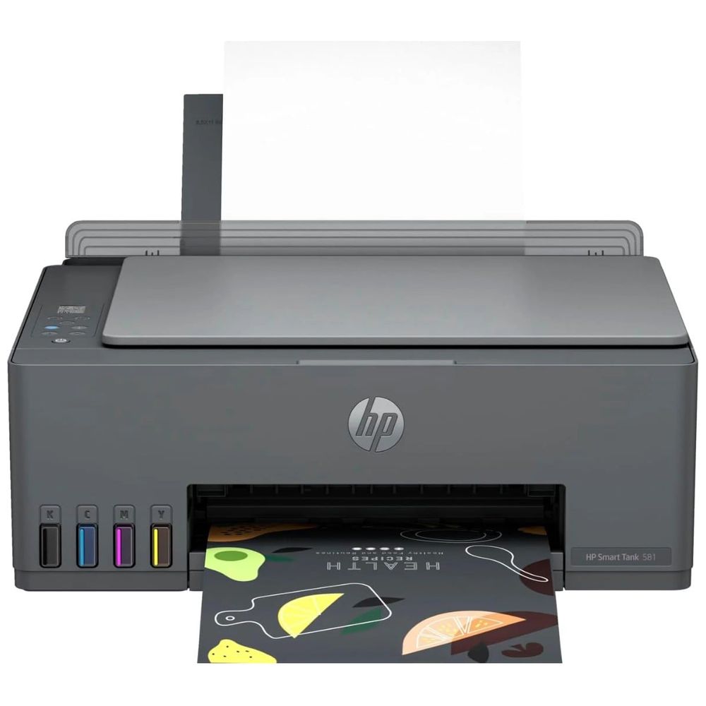 HP HP Smart Tank 581 Wireless All-in-One Printer - Prints 6000 Pages, Wi-Fi - Gray 6000 Pages, Wi-Fi