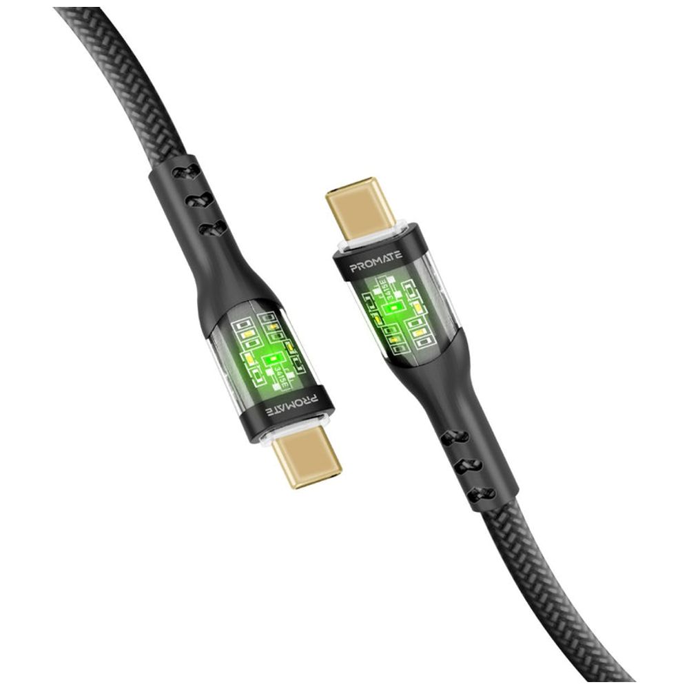 Promate Promate USB-C to USB-C Charging Cable - 60W - 2m - Black 60W, 2m – 21,000 IQD Iraq