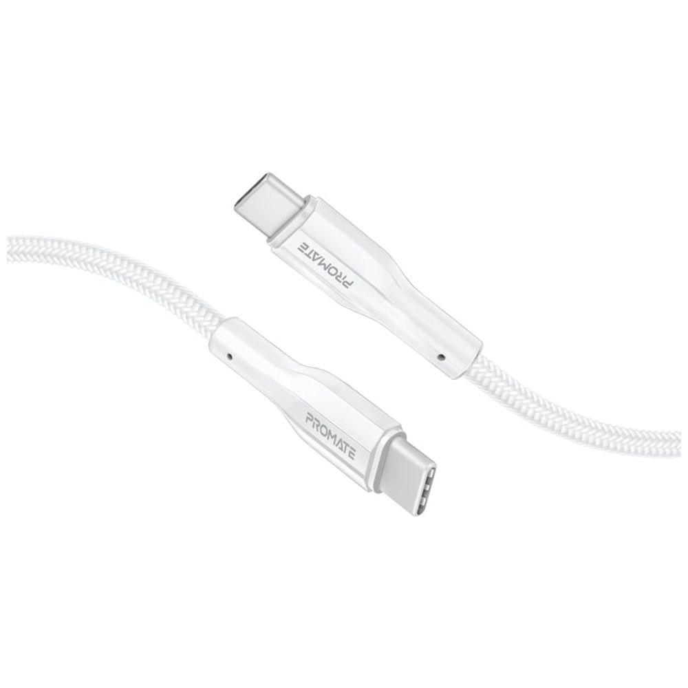 Promate Promate USB-C to USB-C Charging Cable - 60W - 2 m - White 60W, 2m – 14,000 IQD Iraq