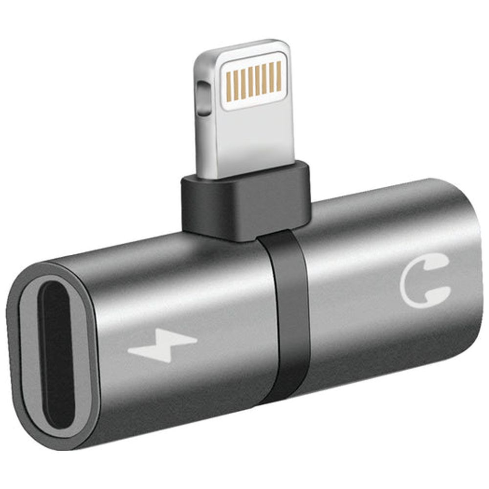 Promate Promate 2-in-1 Lightning Adapter - Gray 1 L – 8,000 IQD Iraq