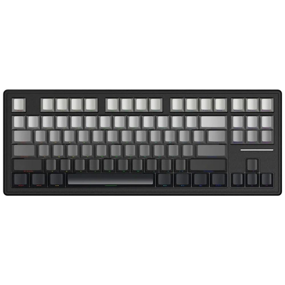 ATTACK SHARK Attack Shark M87 Mechanical Keyboard - Triple Mode - 4000mAh Battery - 27 RGB Lighting - Gray 4000mAh