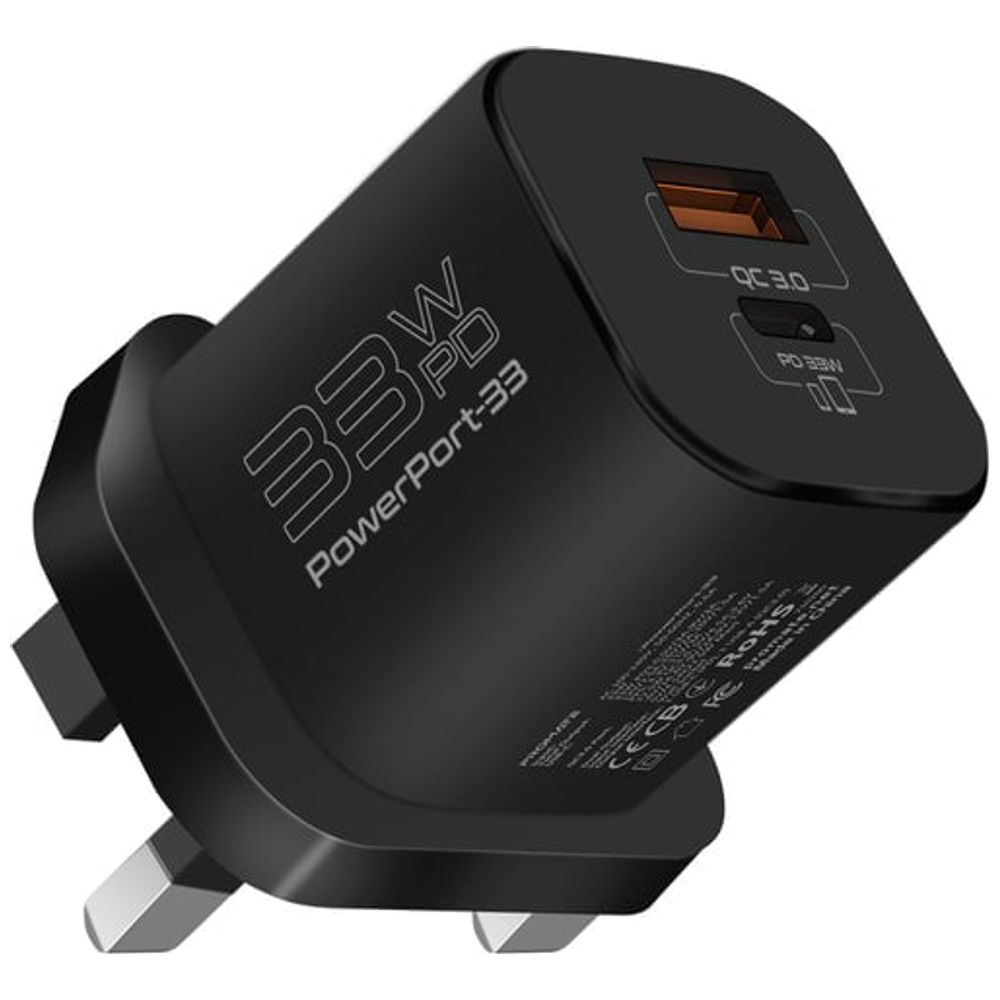 Promate Promate Wall Charger - 33W - Black 33W – 30,000 IQD Iraq