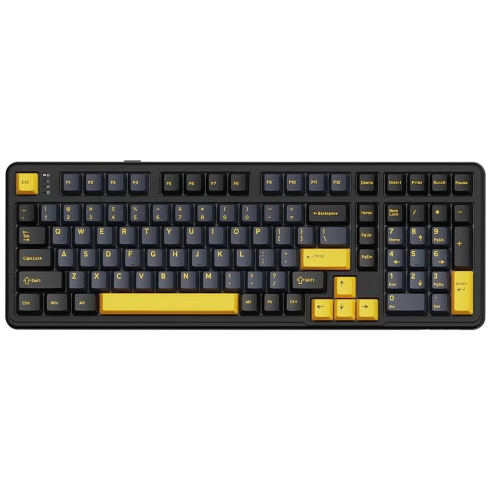 Attack Shark X98 Mechanical Keyboard - Full Size 102 Keys - 3-Mode - Gasket Mount Design - Blueberry Linear Switches - Hot-Swap Interchangeable - 4000mAh Battery - RGB Lighting - PBT Keycaps 102 keys – 60,500 IQD Iraq