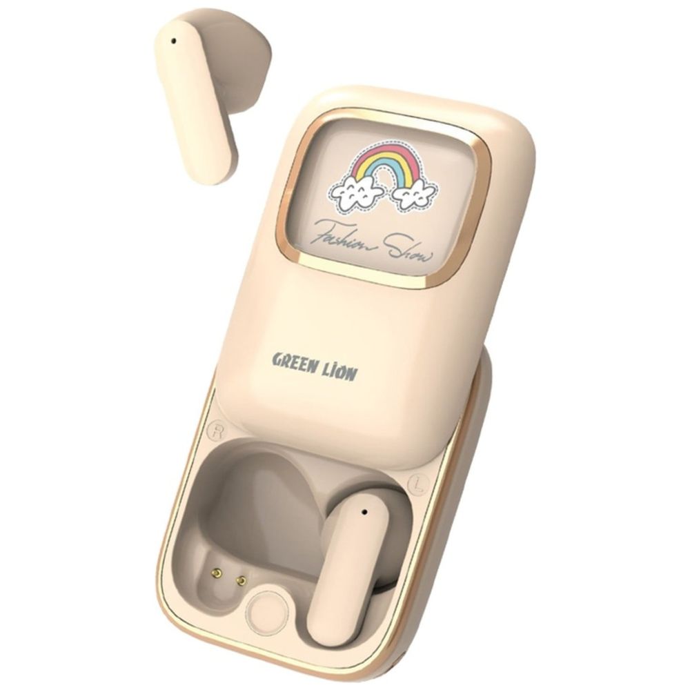 Green Lion Kids In-Ear Headphones - 13mm Drivers - 5 Hour Battery Life - Beige 5h battery – 11,500 IQD Iraq