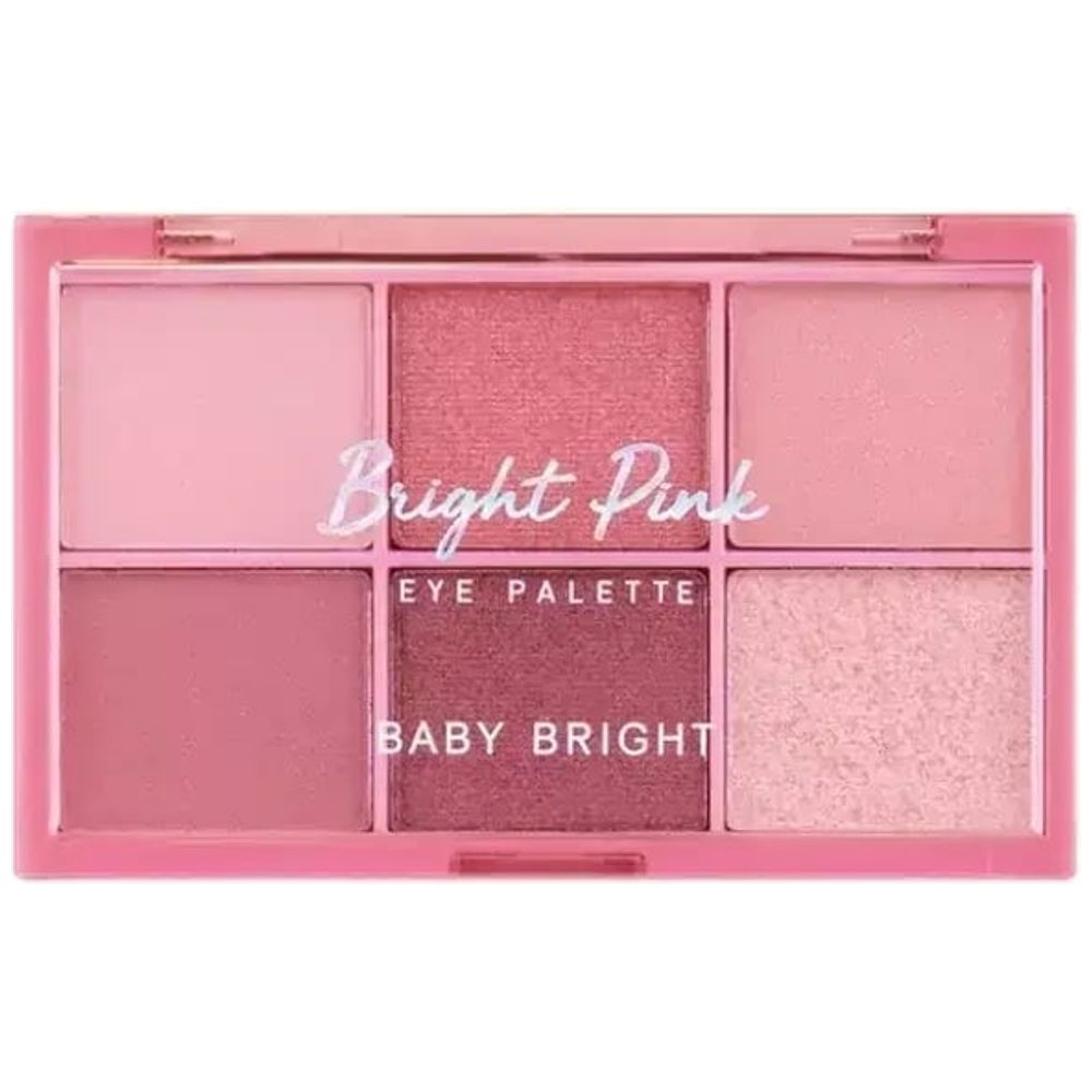 Baby Bright Eyeshadow Palette Bright Pink - 6 Color