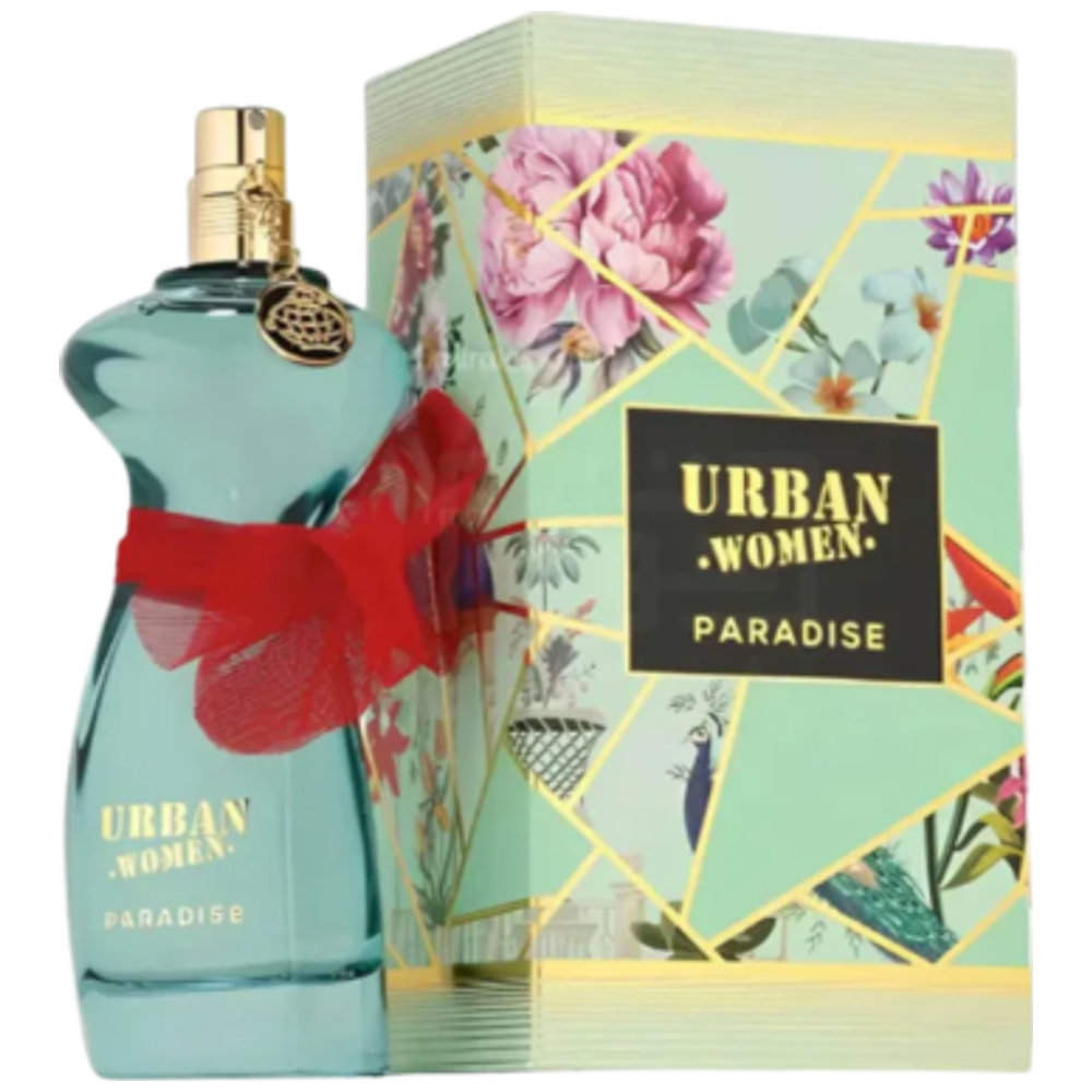 Urban Paradise by Fragrance World for Women - Eau de Parfum, 90 ml