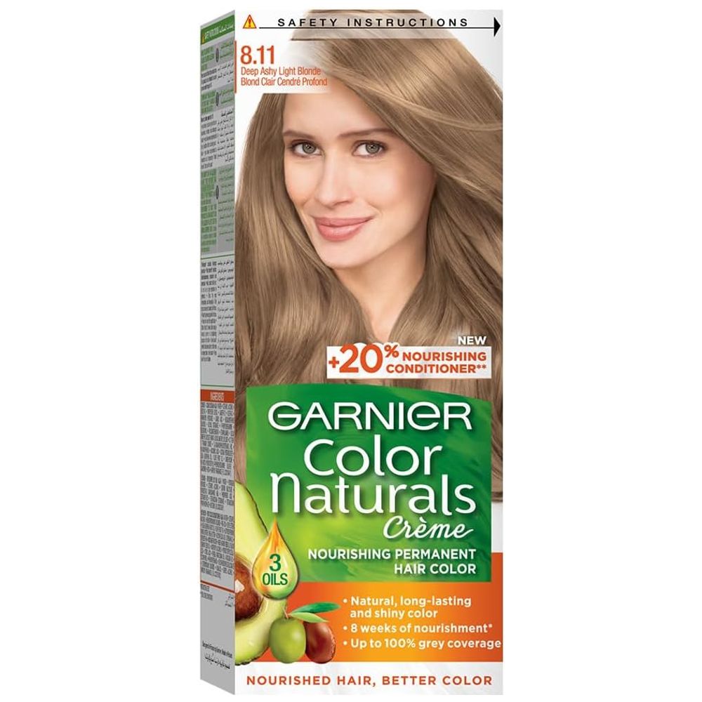 Garnier Color Naturals Creme - 8,11 DEEP ASHY LIGHT