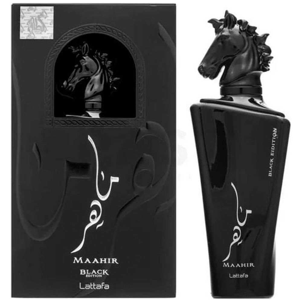 Maahir Black Edition by Lattafa for Unisex - Eau de Parfum, 100 ml