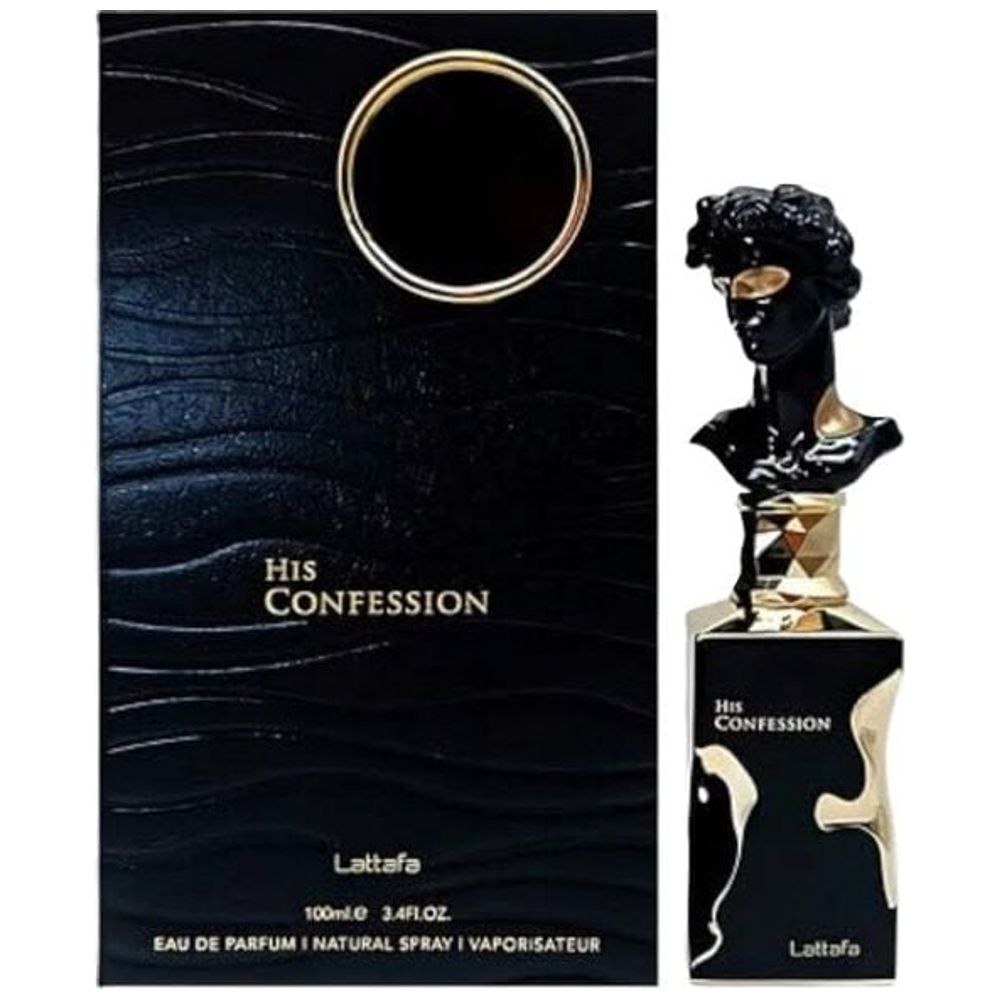 His Confession by Lattafa for Men - Eau de Parfum, 100 ml