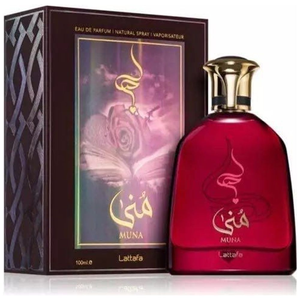 Muna by Lattafa for Women - Eau de Parfum, 100 ml
