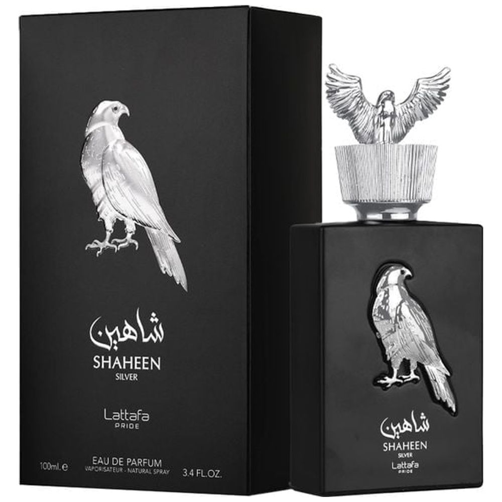 Shaheen Silver by Lattafa for Unisex - Eau de Parfum, 100 ml