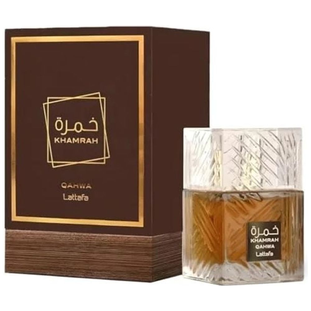 Khamrah Qahwa by Lattafa for Unisex - Eau de Parfum, 100 ml