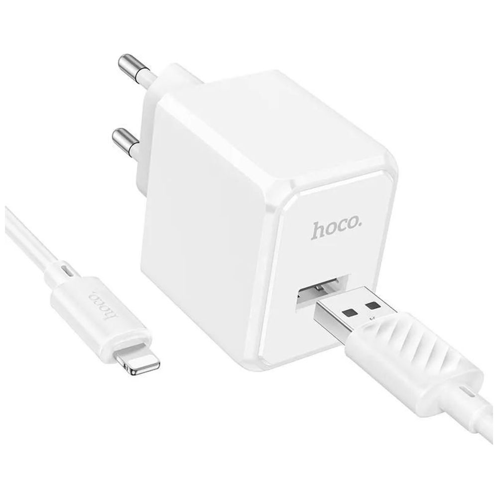 Hoco CS11A Series Lightning Charger - 1M - White 1M – 20,000 IQD Iraq