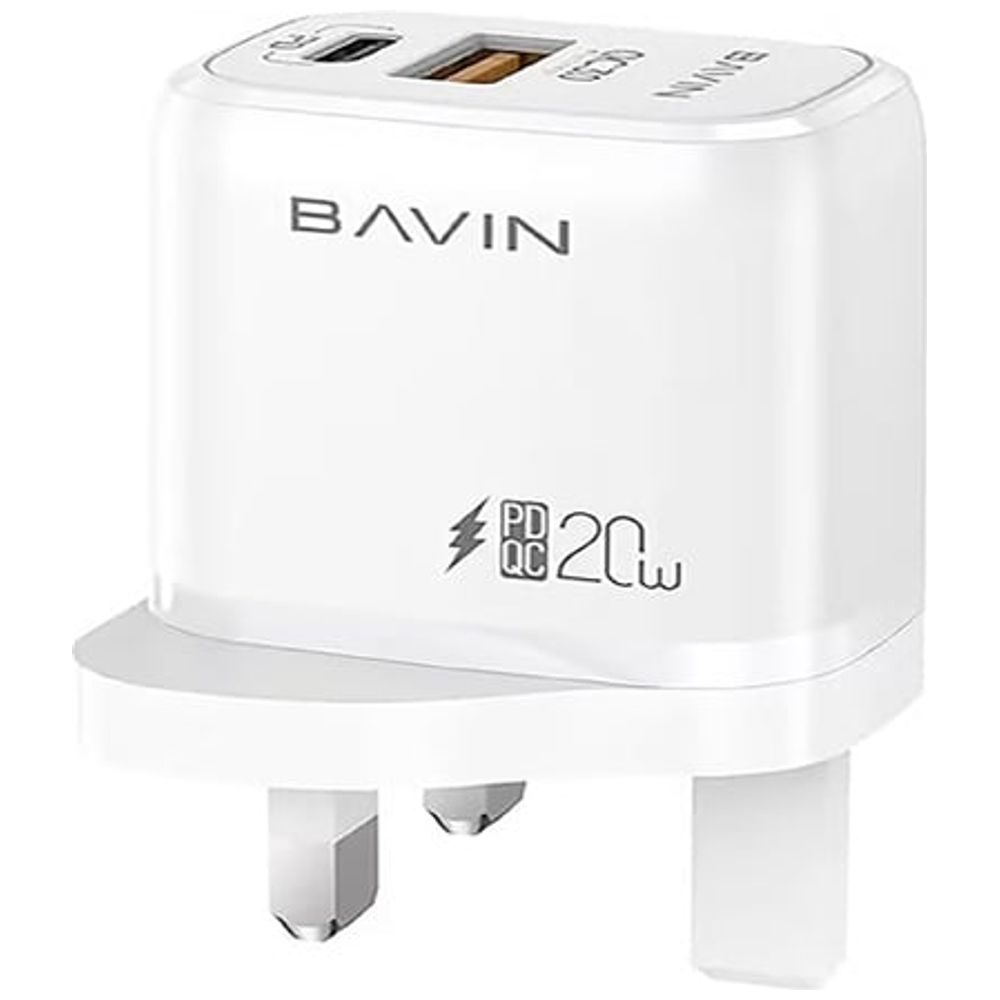 BAVIN PC987E - Charger - 2 in 1 - 20W - White 20W – 20,000 IQD Iraq