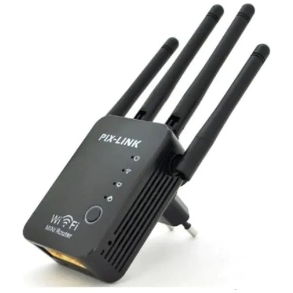 Pix-link WR16Q - WiFi Range Extender - Up To 100 Mbps - Black 100Mbps – 20,000 IQD Iraq